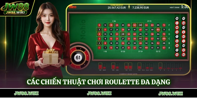 Các chiến thuật chơi roulette đa dạng
