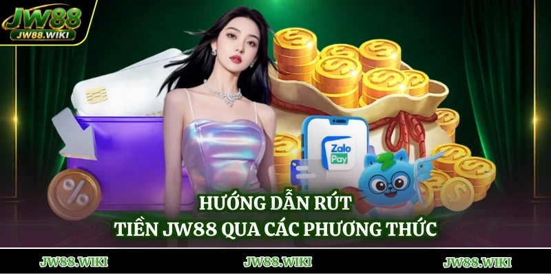 Hướng dẫn rút tiền jw88 qua các phương thức